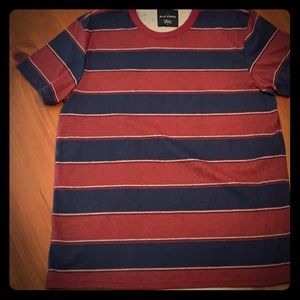 Blue Crown t-shirt, navy & dark red/burgundy, L